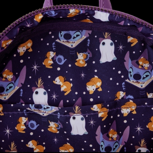 Loungefly Stitch Exclusive Spooky Stories Halloween Glow mini Backpack - Picture 5 of 6